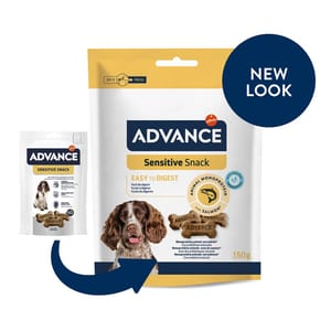 ADVANCE ADVANCE 狗小食 功能性系列 食物敏感配方 150g 150g 正面圖
