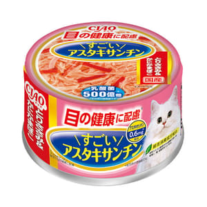CIAO CIAO 貓罐頭 眼睛健康 雞肉及蟹柳味 80g 80g  正面圖
