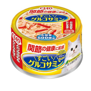CIAO CIAO 貓罐頭 關節配方 雞肉及蟹棒味   正面圖