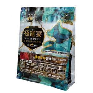 極寵宴 極寵宴 狗糧 生食凍乾飼料 護眼關節健康成犬配方 牛肉+羊肉 500g 500g 正面圖