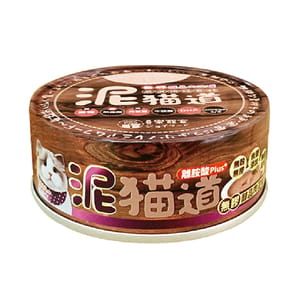 泥貓道 泥貓道 貓罐頭 副食罐 鮪魚+雞肉+蟹 82g 82g 正面圖
