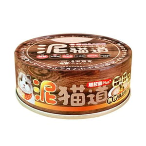 泥貓道 泥貓道 貓罐頭 副食罐 鮮嫩純雞肉+南瓜 82g 82g  正面圖