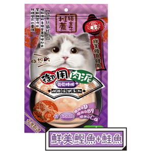 貓主子 貓主子 御用保健泥條 葡萄糖胺 鰹魚+鮭魚 16x4條   正面圖