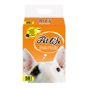 Pet Pet Life 竹炭寵物尿墊 狗尿墊 狗尿片 [45x60 M碼50枚]   正面圖