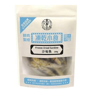 寵物養生堂 寵物養生堂 貓狗凍乾小食 沙甸魚粒 100g 100g  正面圖