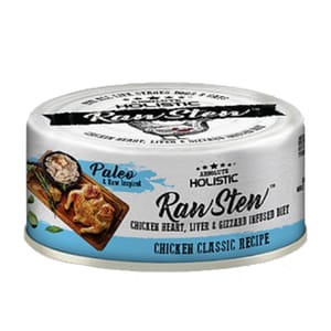 Absolute Absolute Holistic 貓狗罐頭 經典雞肉+雞肉精粹 80g 80g  正面圖