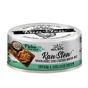Absolute Absolute Holistic 貓狗罐頭 雞肉+貝類+雞肉精粹 80g 80g 正面圖