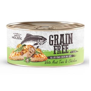 Absolute Absolute Holistic 貓罐頭 白肉吞拿魚+雞肉 80g 80g 正面圖