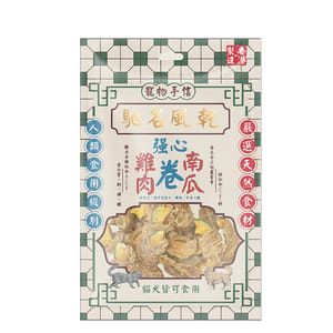 寵物手信 寵物手信 貓犬小食 馳名風乾 雞肉南瓜卷 60g 60g  正面圖