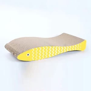 HelloDOG HelloDOG 玩具嚴選 瓦楞紙貓抓板 黃金魚   正面圖