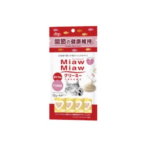 AIXIA AIXIA 愛喜雅 MiawMiaw 貓零食 肉泥餐包 關節配方 鮪魚味 15g x 4條裝 15g 正面圖