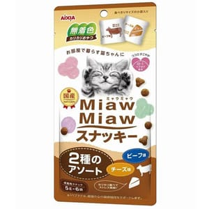 AIXIA AIXIA 愛喜雅 MiawMiaw 日本貓脆餅 牛肉+芝士味 30g 30g  正面圖