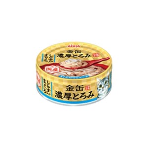 AIXIA AIXIA 愛喜雅 日本貓罐頭 金缶濃厚系列 鮪魚+吻仔魚味 70g 70g 正面圖