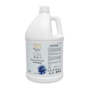 SPA寵物溫泉 SPA寵物溫泉 牡丹死海鹽寵物洗毛液 1gal 加侖裝 1g 貓犬用 正面圖