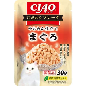 CIAO CIAO 貓濕糧 日本 INABA こだわりフレーク 金槍魚味 30g 30g  正面圖