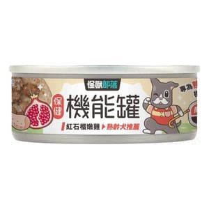 怪獸部落 怪獸部落 狗罐頭 保健機能主食罐 紅石榴嫩雞 82g 82g  正面圖