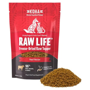 KOHA KOHA Raw Life 滋味高凍乾貓狗糧伴 牛肉配方 8oz 8oz  正面圖
