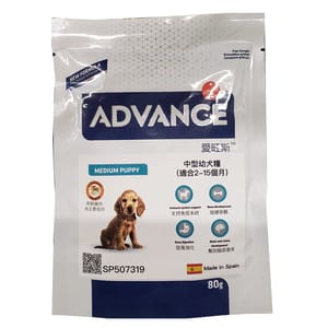 ADVANCE ADVANCE 日常護理 中型幼犬糧 試食裝 80g 80g 正面圖