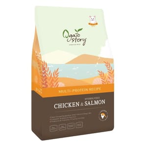 Ogato Ogato Story 全貓糧 去骨雞肉+水解三文魚配方 2kg 2kg  正面圖