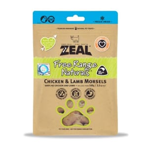ZEAL ZEAL 狗糧 紐西蘭無榖物脫水凍乾 雞+羊肉 100g 100g 正面圖
