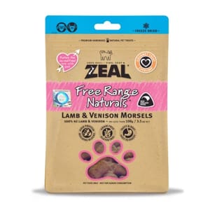 ZEAL ZEAL 狗糧 紐西蘭無榖物脫水凍乾 羊+鹿肉 100g 100g  正面圖
