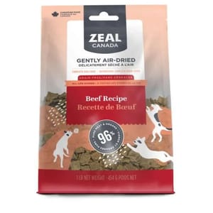 ZEAL ZEAL 狗糧 加拿大無榖物風乾+凍乾 糧 牛肉配方 1lb 1lb  正面圖