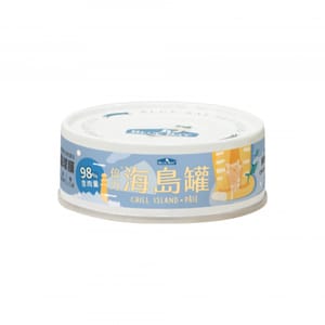 BLUE BLUE BAY 貓罐頭 Chill Island 海島幼貓系列 鮮嫩虱目魚 80g 80g  正面圖