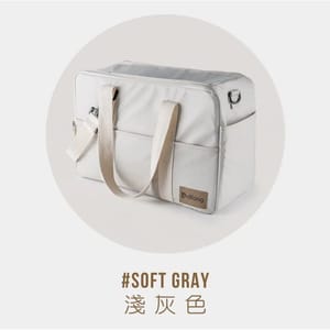 Dfang Dfang 寵物外出袋 淺灰色 45cmX19cmX29cm 6kg 正面圖