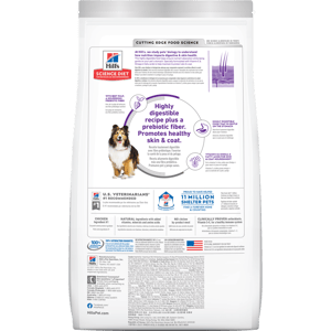 Hills Hills 狗糧 成犬胃部及皮膚敏感專用配方 Sensitive Stomach & Skin 30lb 30lb 正面圖