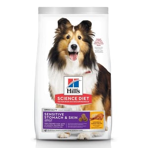 Hills Hills 狗糧 成犬胃部及皮膚敏感專用配方 Sensitive Stomach & Skin 4lb 4lb 正面圖