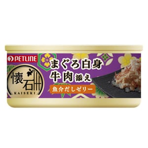 日本Petline 日本Petline 貓罐頭 懷石系列 吞拿魚+牛肉 60g 60g 正面圖