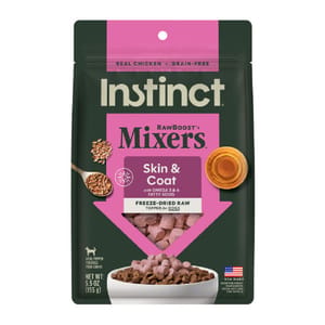 Instinct Instinct 狗糧 功能性系列 凍乾肉粒 皮膚和毛髮健康 5.5oz 5oz  正面圖