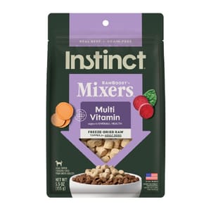 Instinct Instinct 狗糧 凍乾肉粒 多種維他命成犬 牛肉配方 5.5oz 5oz  正面圖