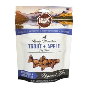 Smart Smart Cookie Barkery 全天然柔軟狗小食 鱒魚 + 蘋果 5oz 5oz 正面圖