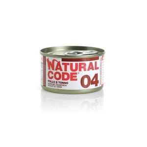 Natural Natural Code 貓罐頭 雞⾁ & 吞拿⿂ Chicken & Tuna 85g 85g 正面圖