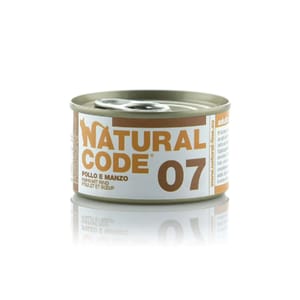Natural Natural Code 貓罐頭 雞⾁ & ⽜⾁ Chicken & Beef 85g 85g  正面圖