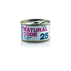Natural Natural Code 貓罐頭 啫喱系列 雞⾁ & 沙丁⿂ Chicken & Shardines in Jelly 85g 85g 正面圖