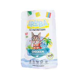 Aruba Aruba 貓濕糧 有機雞肉配南瓜.青瓜.聖薊 主食鮮食包 70g 70g 正面圖