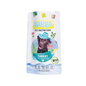 Aruba Aruba 狗濕糧 有機火雞配燕麥.紅菜頭.雅枝竹 主食鮮食包 100g 100g  正面圖