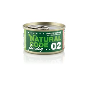 Natural Natural Code 狗罐頭 牛肉 & 蔬菜 Beef & Vegetables 90g 90g  正面圖