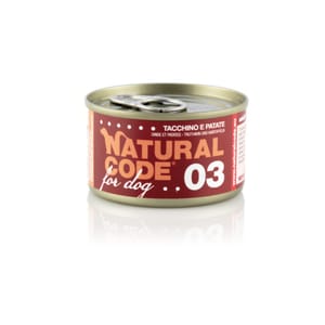 Natural Natural Code 狗罐頭 火雞 & 薯仔 Turkey & Potatoes 90g 90g  正面圖