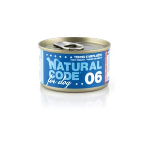 Natural Natural Code 狗罐頭 吞拿魚 & 鱈魚 Tuna & Codfish 90g 90g  正面圖