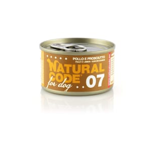 Natural Natural Code 狗罐頭 雞肉 & 火腿 Chicken & Ham 90g  NCD07 90g  正面圖