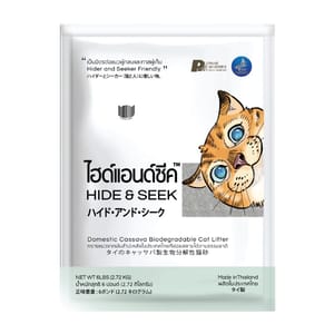 HIDE HIDE & SEEK 泰國天然木薯環保生物降解貓砂 原味 6L 6L 正面圖