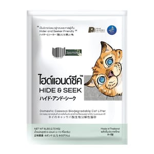 HIDE HIDE & SEEK 泰國天然木薯環保生物降解貓砂 苿莉花味 6L 6L 正面圖