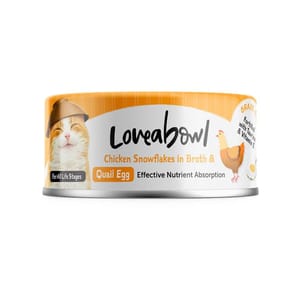 Loveabowl Loveabowl 貓罐頭 有營嫩雞鵪鶉蛋 70g 70g  正面圖