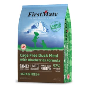 FirstMate FirstMate 貓糧 無穀物全貓糧 鴨肉+藍莓 1.8kg 8kg  正面圖
