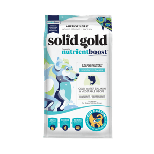 Solid Solid Gold 素力高 狗糧 無穀物三文魚成犬配方 3.75lb 75lb  正面圖