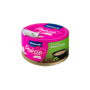 Vitakraft Vitakraft 貓罐頭 肉醬系列 燉鮪魚佐巴西里 80g 80g 正面圖