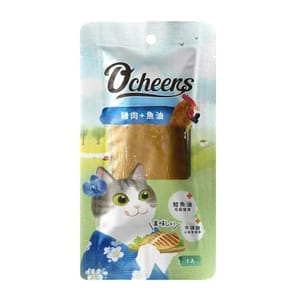 O'cheers O'cheers 歡樂城市 貓零食 雞肉魚油魚條 30g 30g  正面圖